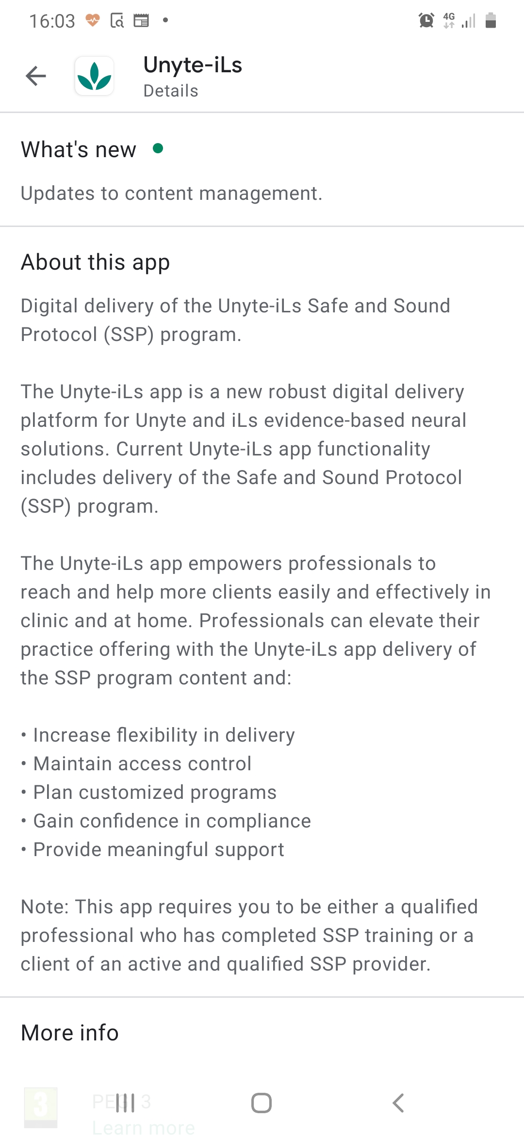 Unyte iLs app
